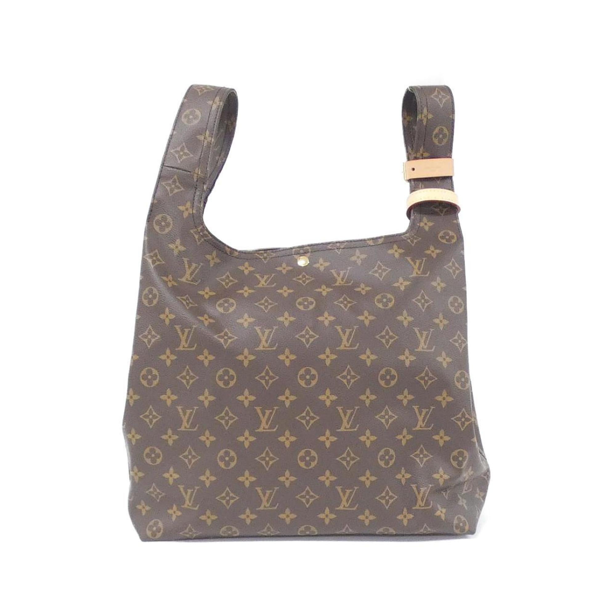 Louis Vuitton Brown Coated Canvas Handbag