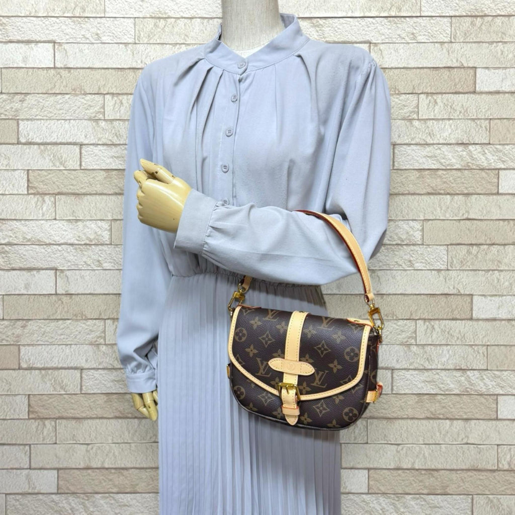 Louis Vuitton Brown Monogram Canvas Shoulder Bag