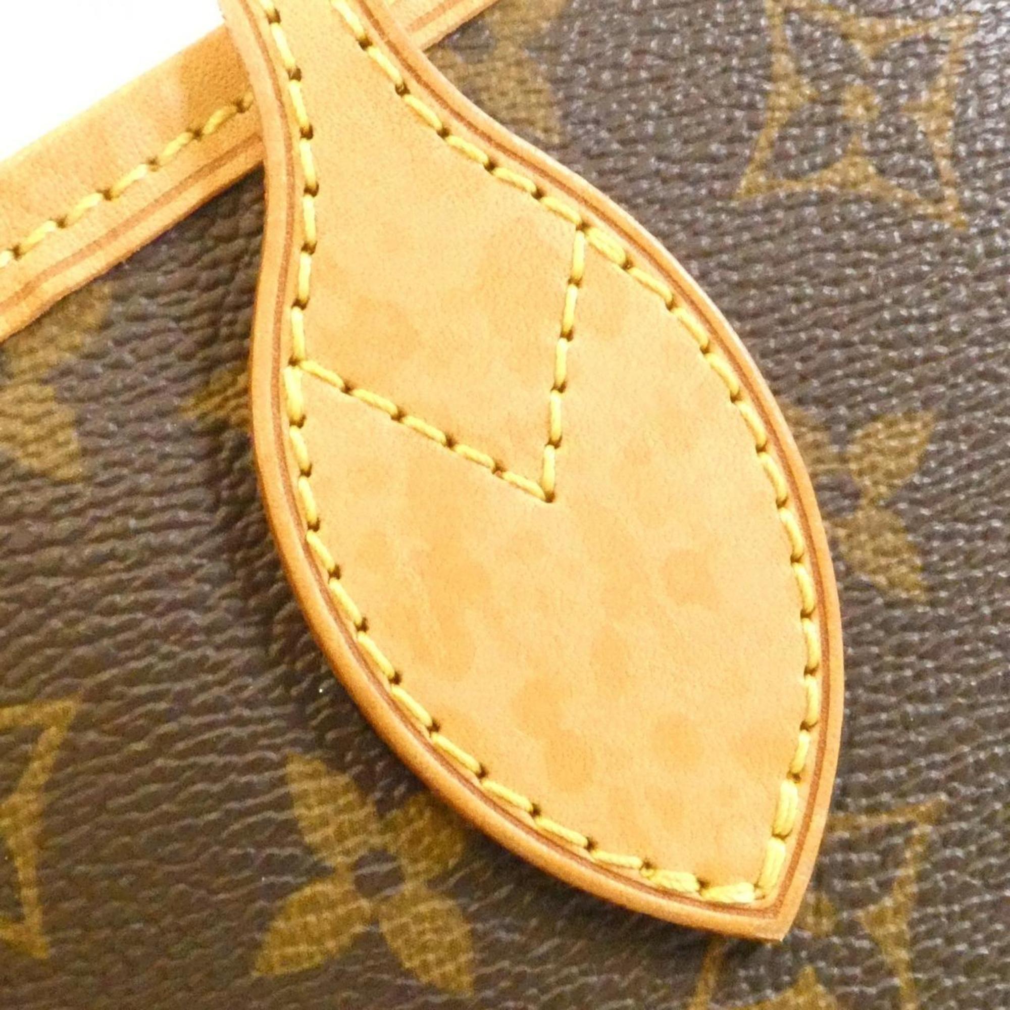 Louis Vuitton Brown Coated Canvas Handbag