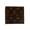 Louis Vuitton Brown Leather Pvc Wallet (Tri-Fold)