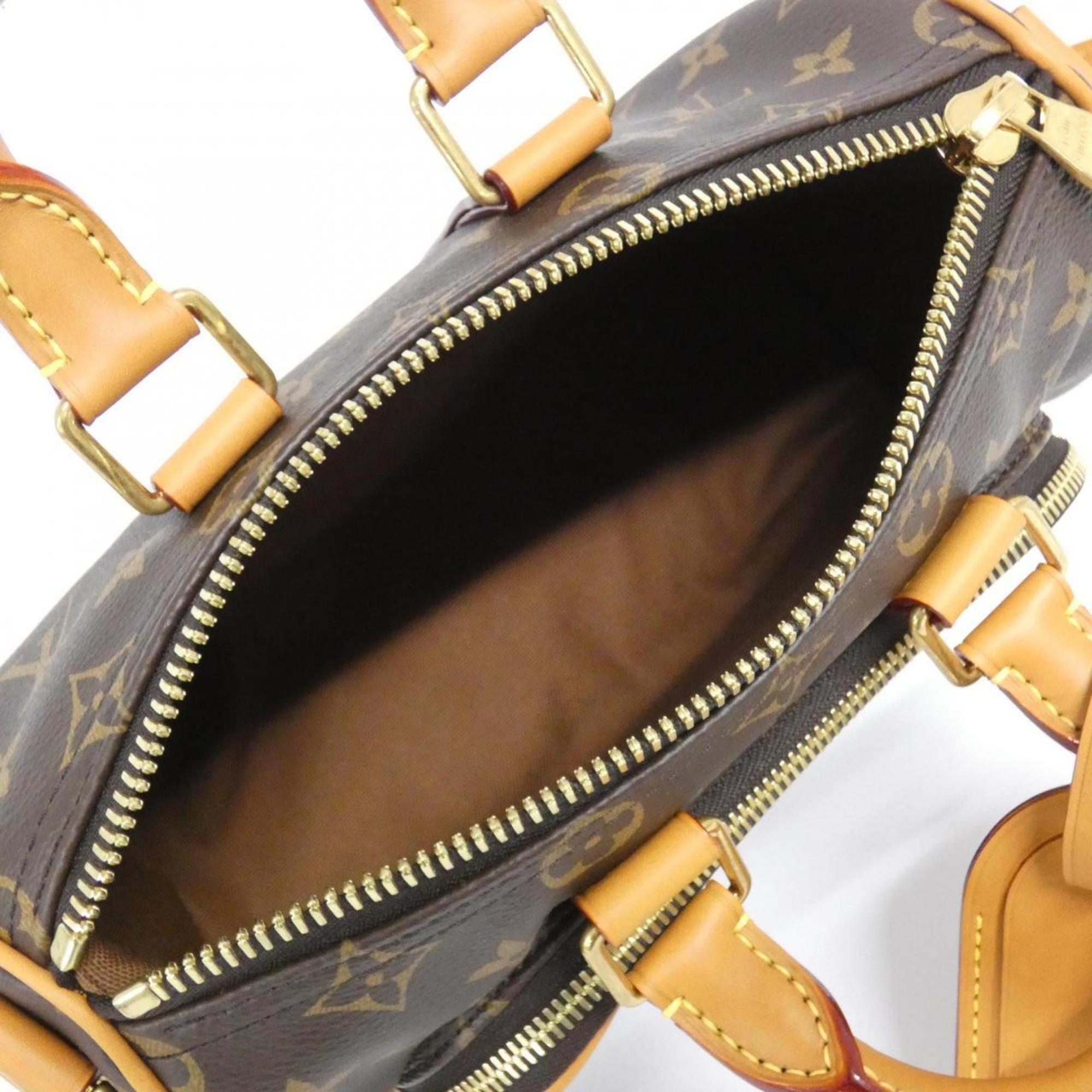 Louis Vuitton Marron Coated Canvas Boston Bag