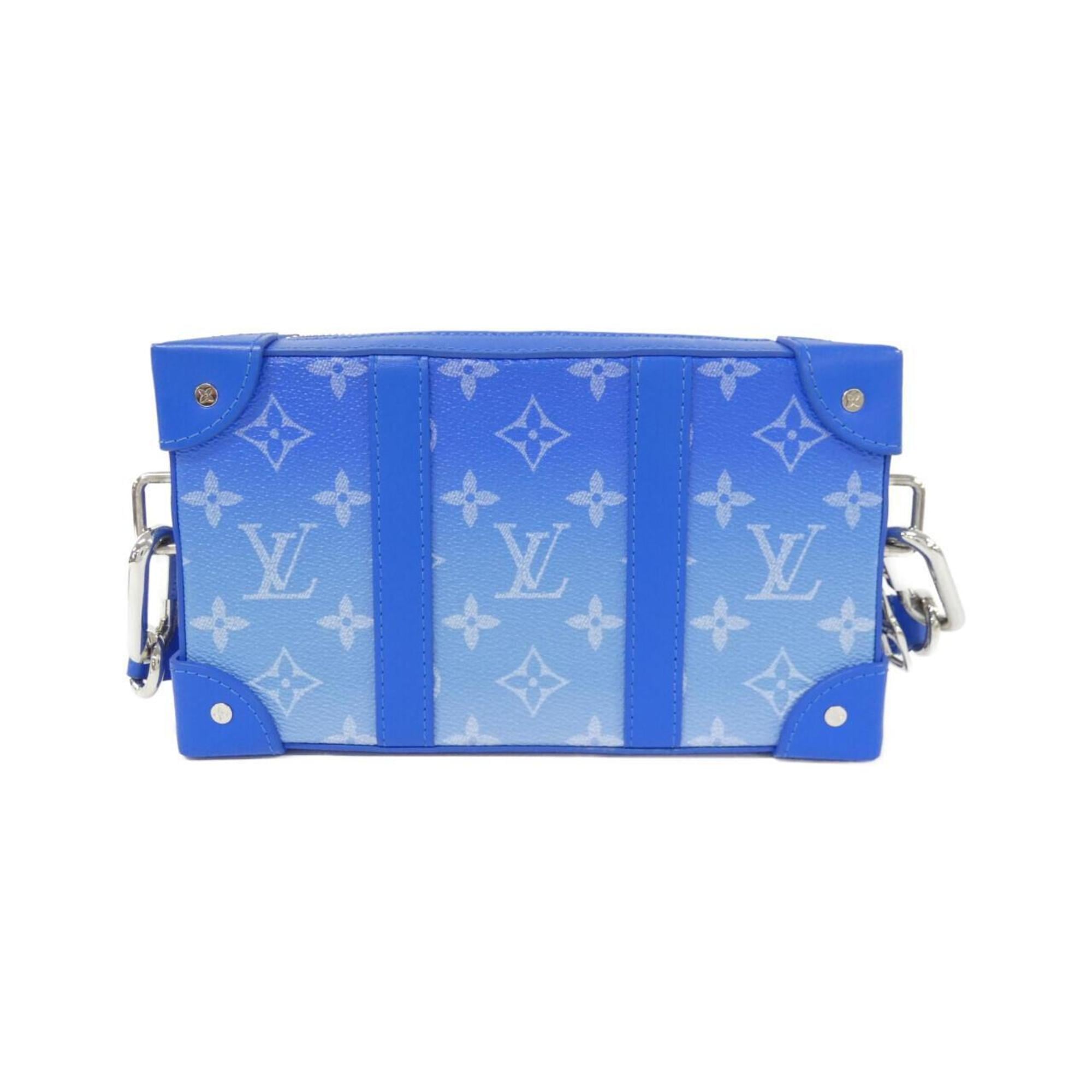 Louis Vuitton Blue Coated Canvas Shoulder Bag