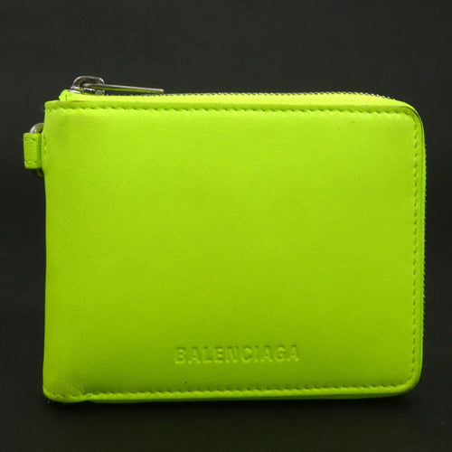 Balenciaga Yellow Leather Wallet (Bi-Fold)