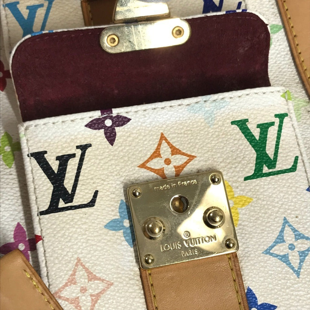 Louis Vuitton Blanc Monogram Multi-Color White Monogram Multicolore Boston Bag Handbag
