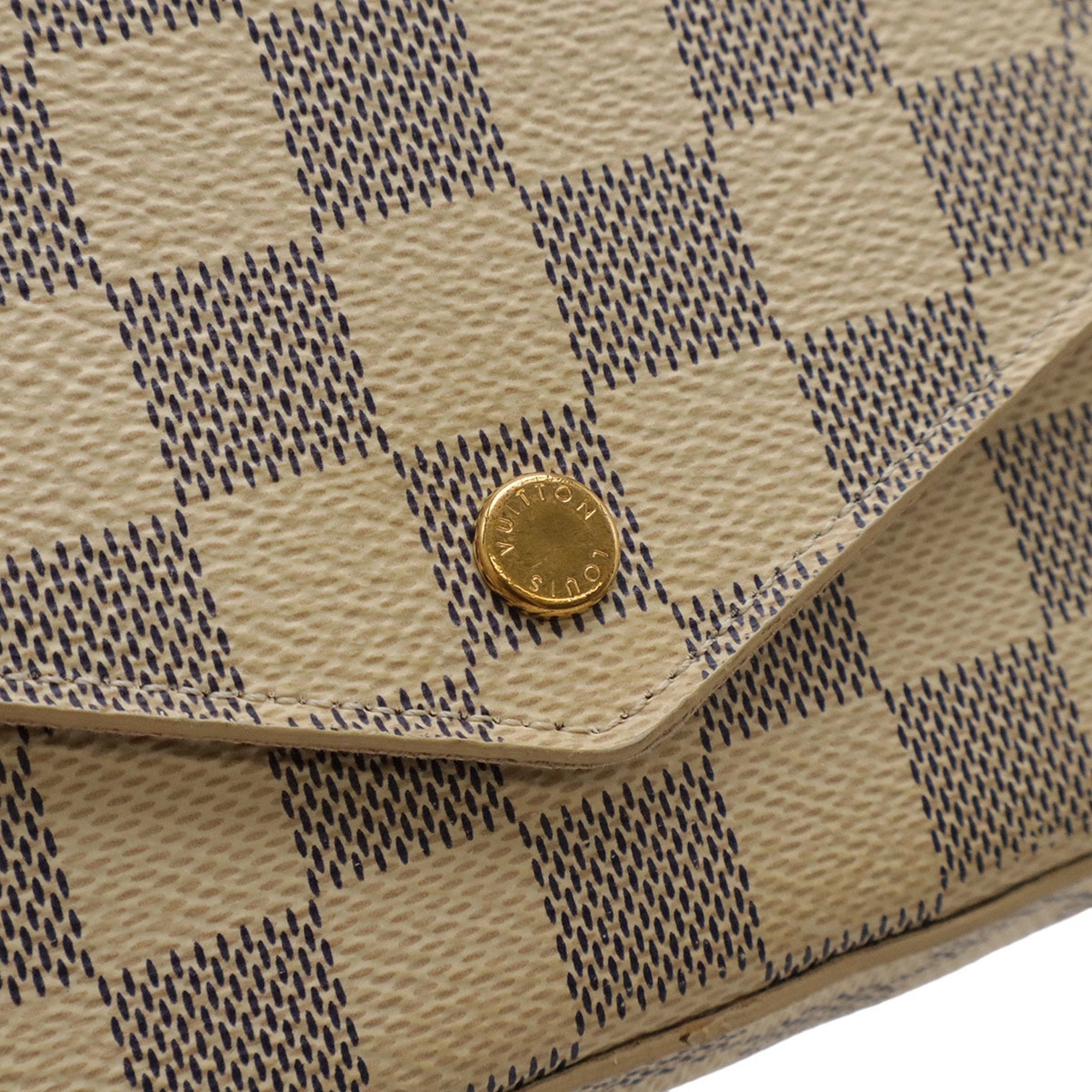 Louis Vuitton Damier Azur Ivory Damier Azur Clutch Bag Pochette Shoulder Bag