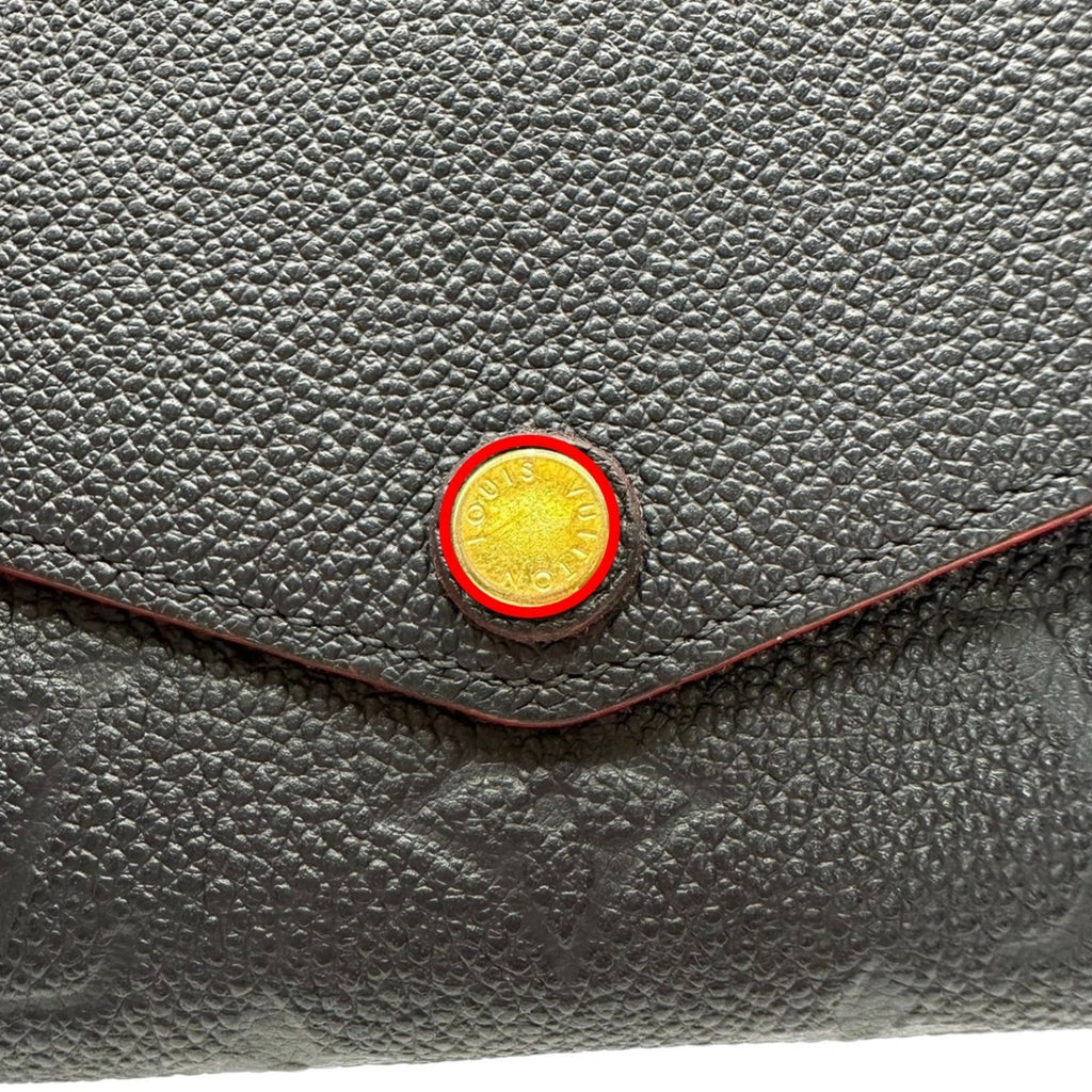 Louis Vuitton Marine Rouge Monogram Empreinte Long Wallet