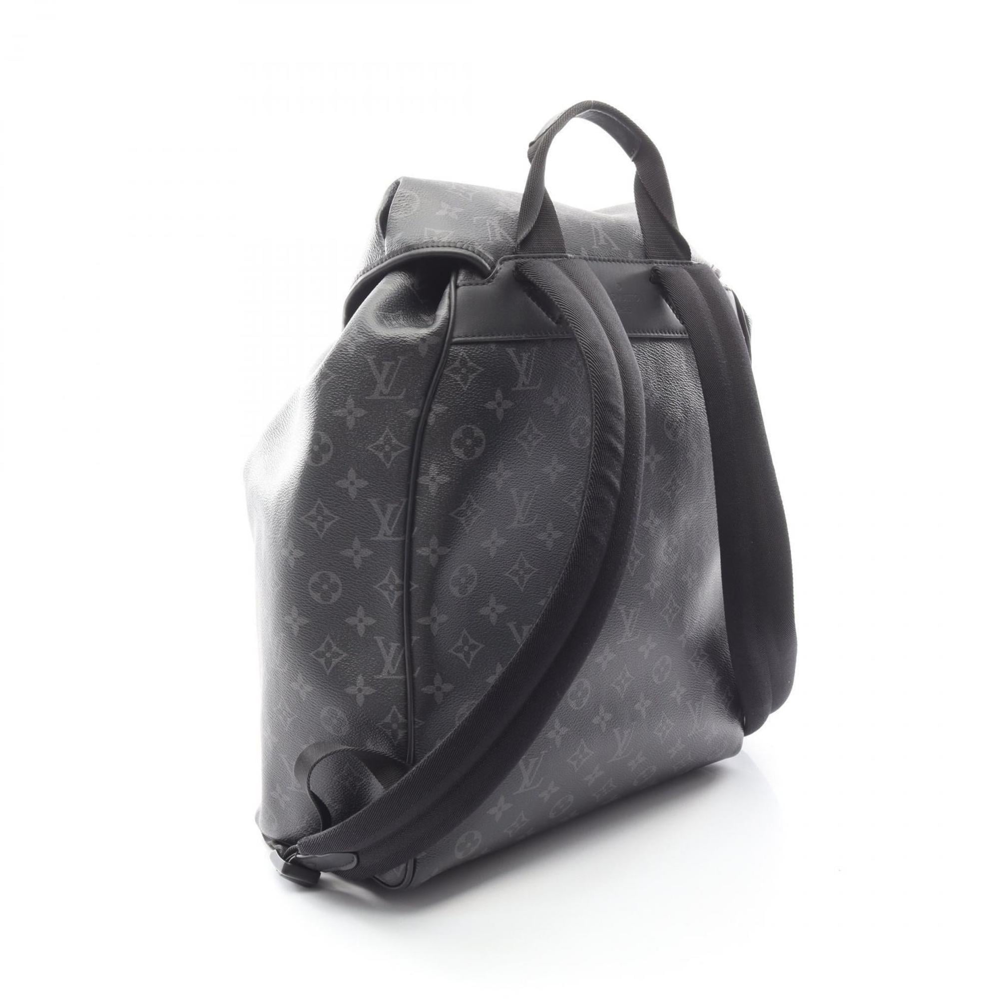 Louis Vuitton Black Monogram Eclipse Coated Canvas Leather Backpack