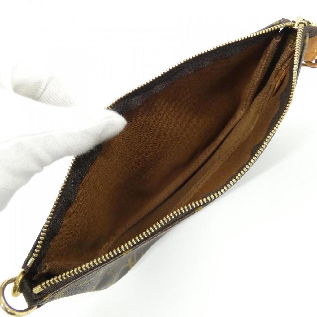 Louis Vuitton Marron Coated Canvas Pochette Pouch