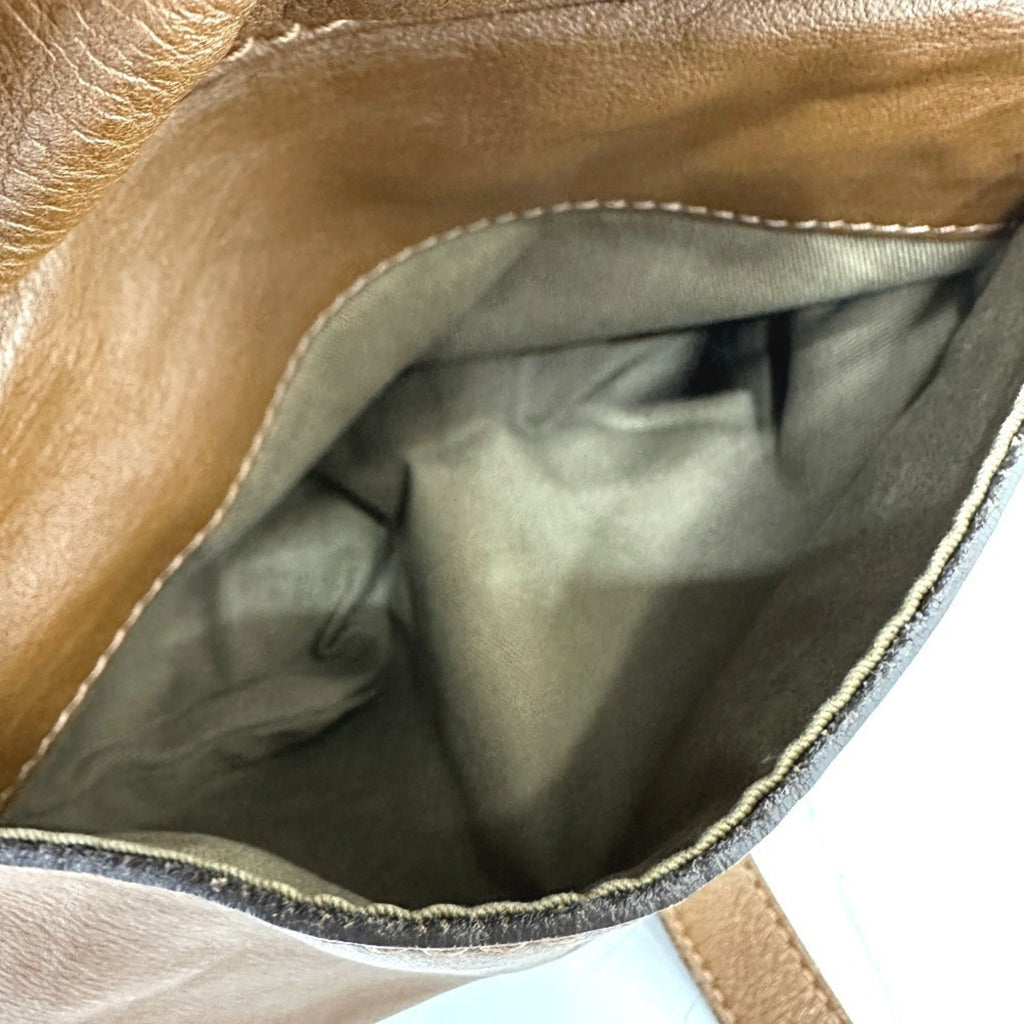 Celine Beige Leather Handbag Tote Bag