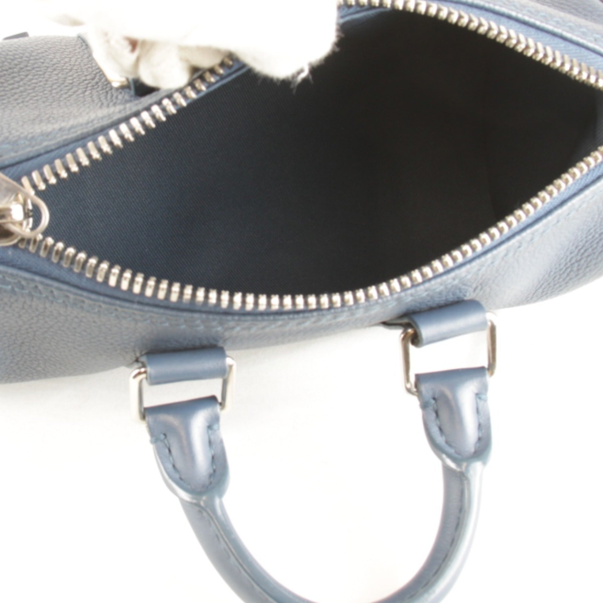 Louis Vuitton Blue Leather Handbag Shoulder Bag