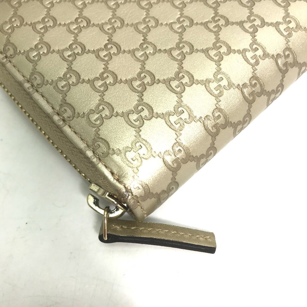 Gucci Gold Leather Long Wallet (Bi-Fold) (Pre-Owned)