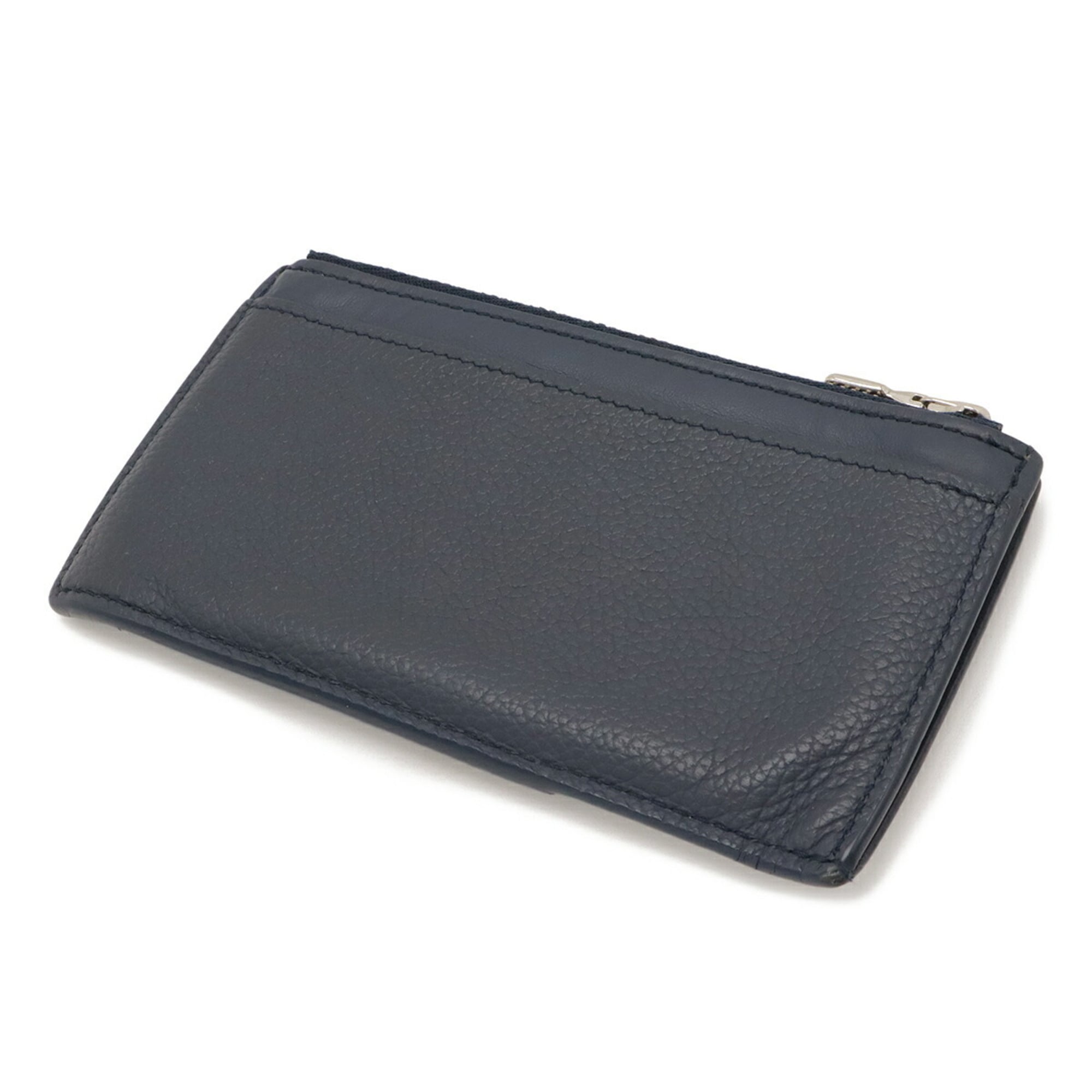 Louis Vuitton Navy Leather Coin Purse/Coin Case