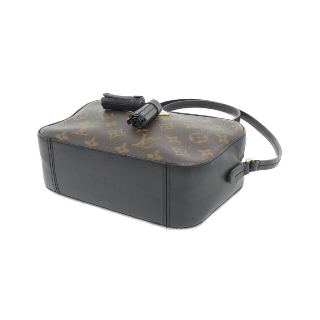 Louis Vuitton Black Marron Coated Canvas Leather Shoulder Bag