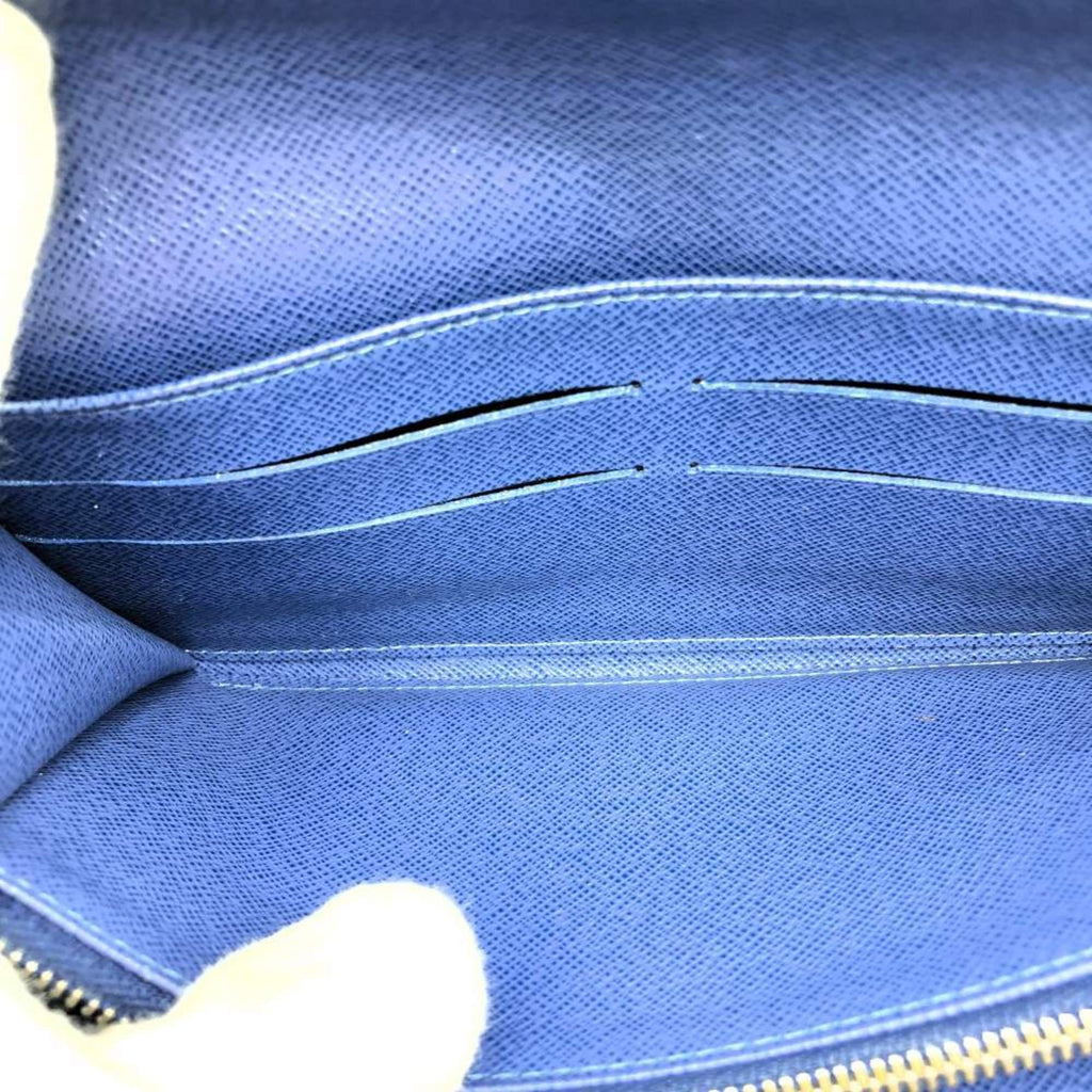 Louis Vuitton Navy Epi Leather Long Wallet (Tri-Fold)
