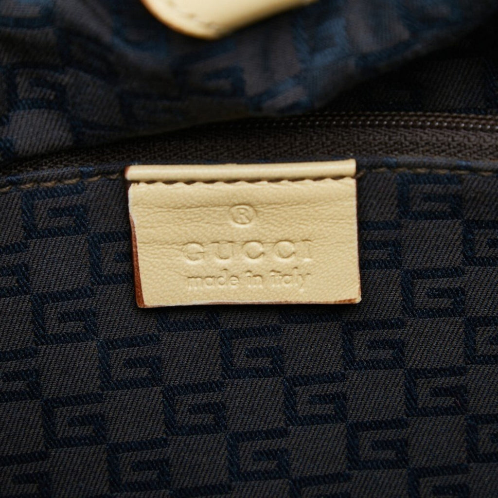 Gucci Ivory Leather Handbag (Pre-Owned)