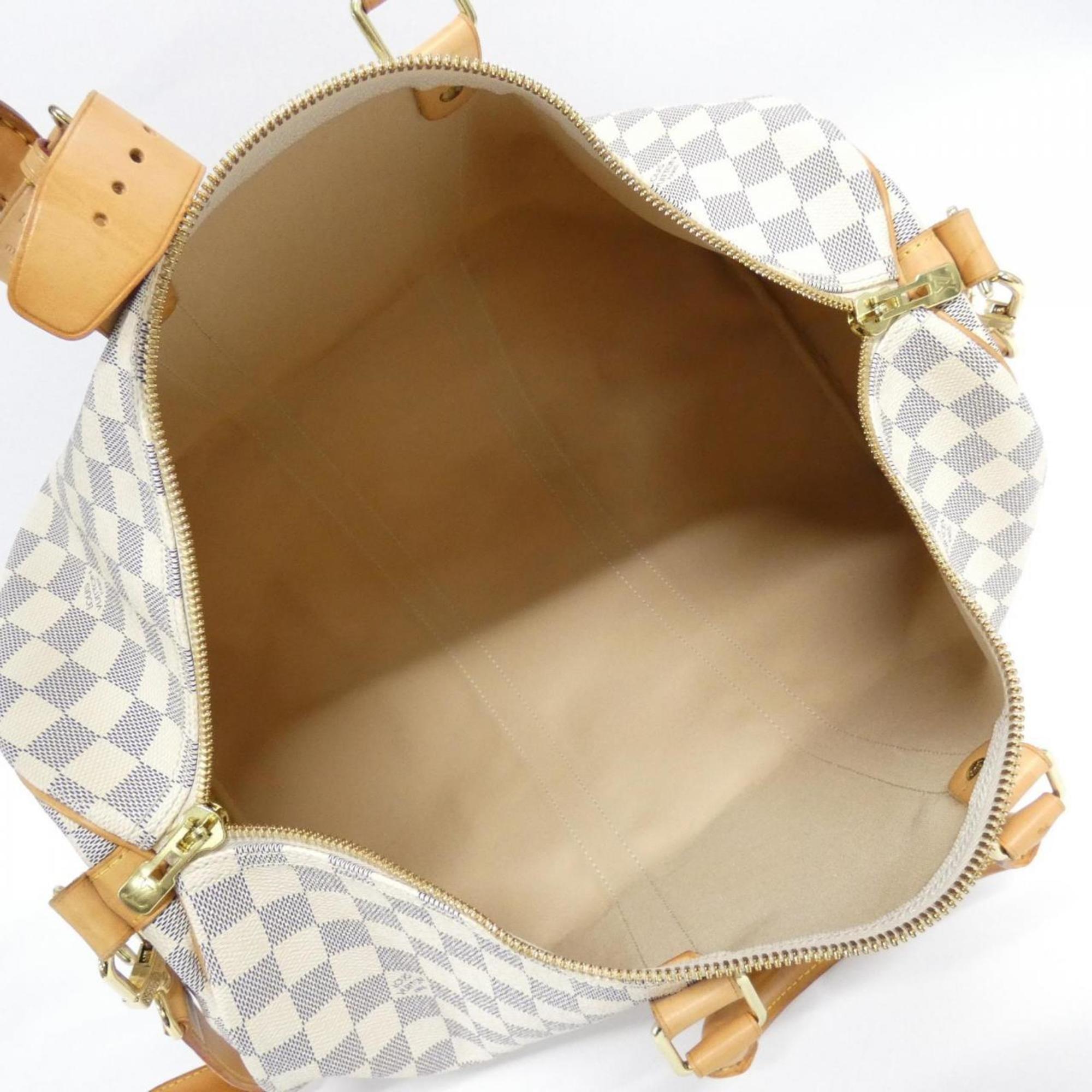 Louis Vuitton Azur Coated Canvas Boston Bag