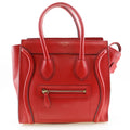 Celine Red Color Leather Handbag