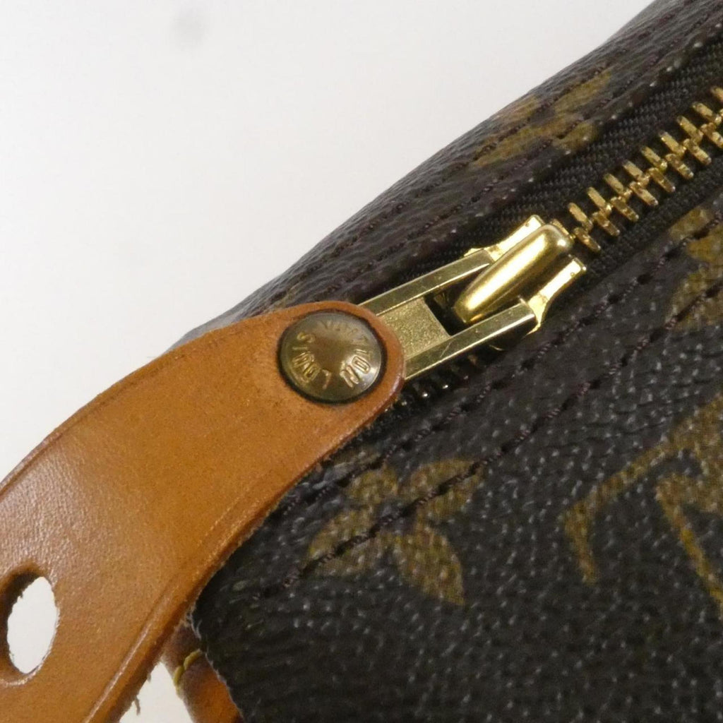 Louis Vuitton Marron Coated Canvas Boston Bag