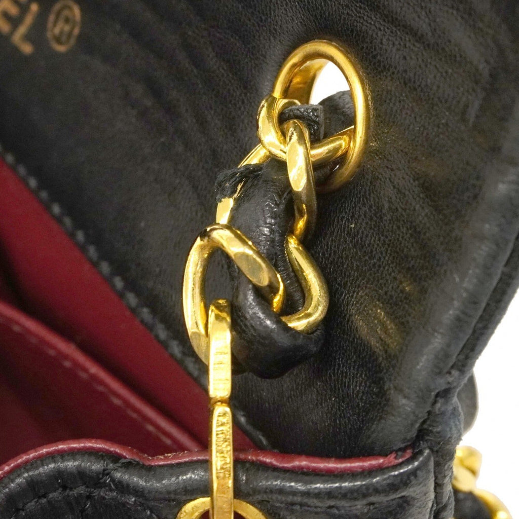 Chanel Black Leather Shoulder Bag