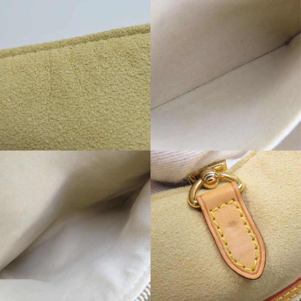 Louis Vuitton White Damier Azur Leather Tote Bag