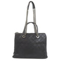 Chanel Black Leather Tote Bag
