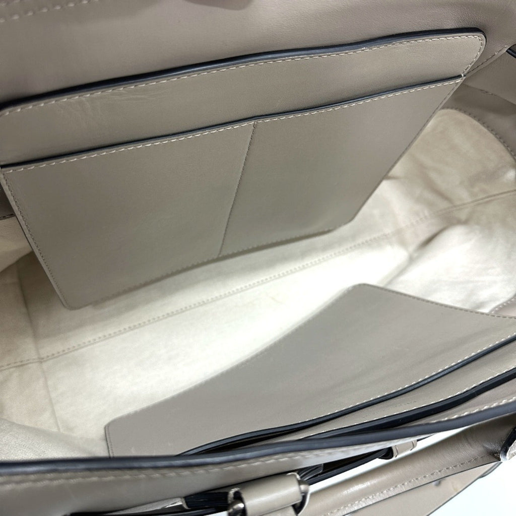 Burberry Beige Canvas Leather Handbag
