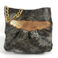 Louis Vuitton Argent Brown White Monogram Canvas Shoulder Bag Tote Bag