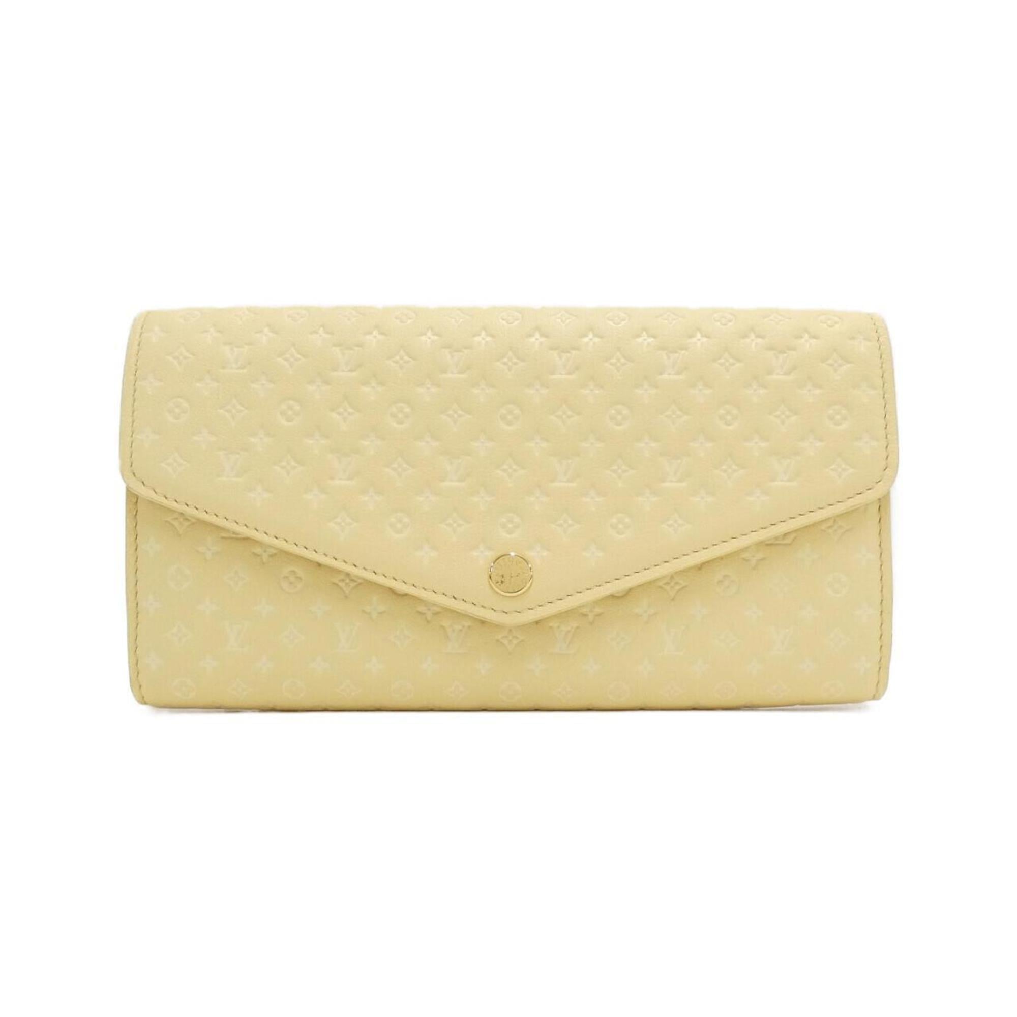 Louis Vuitton Jaune Leather Long Wallet