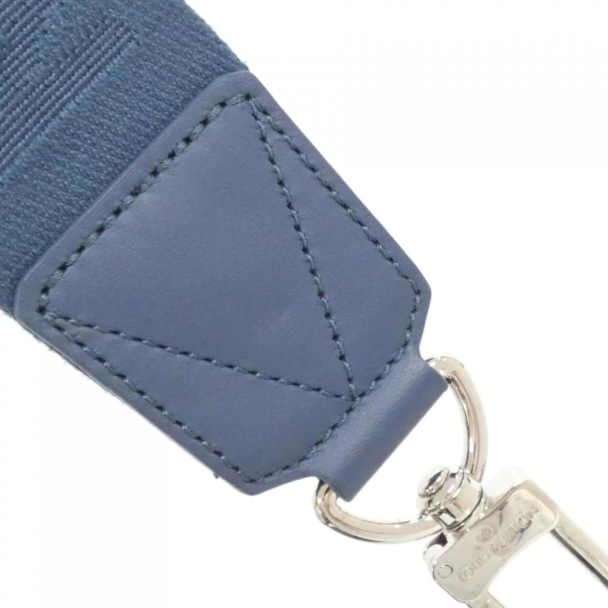 Louis Vuitton Blue Leather Shoulder Bag