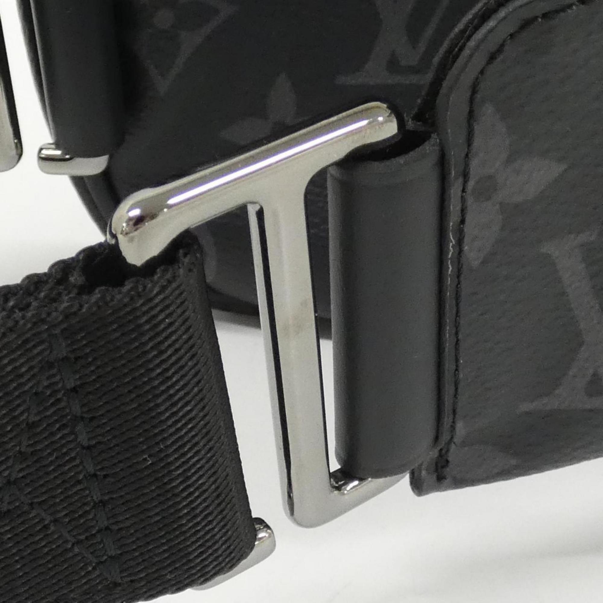 Louis Vuitton Black Coated Canvas Shoulder Bag