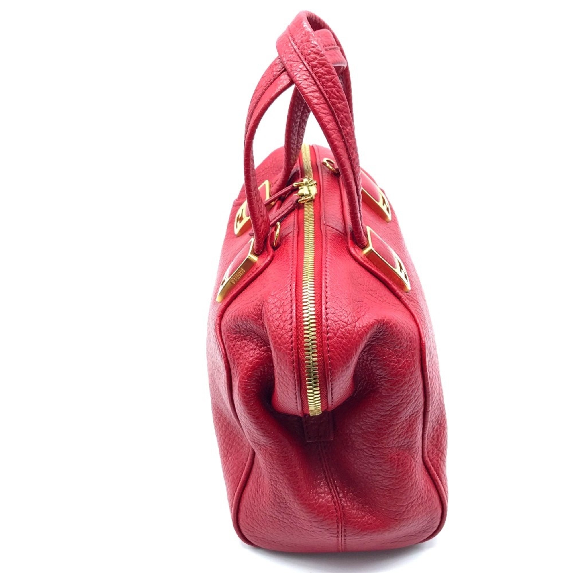 Fendi Red Leather Handbag