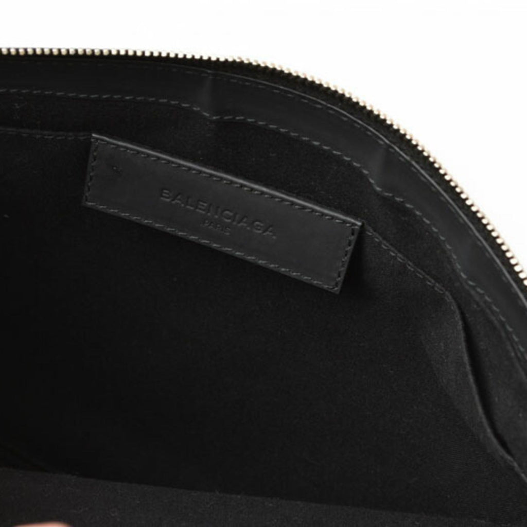Balenciaga Black Canvas Clutch Bag Pouch