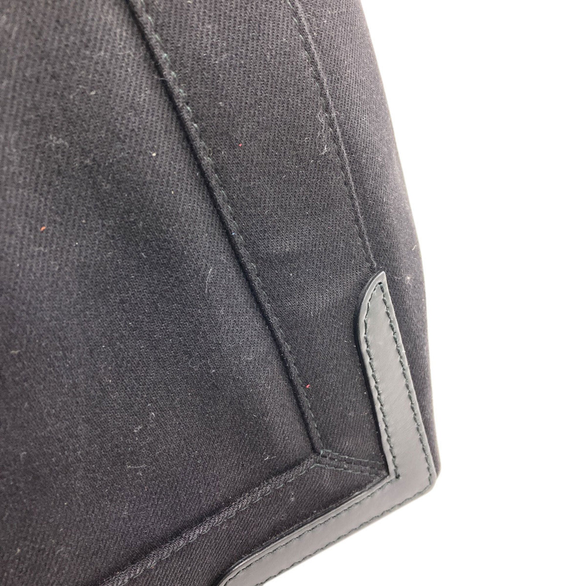 Balenciaga Black Canvas Handbag Pouch