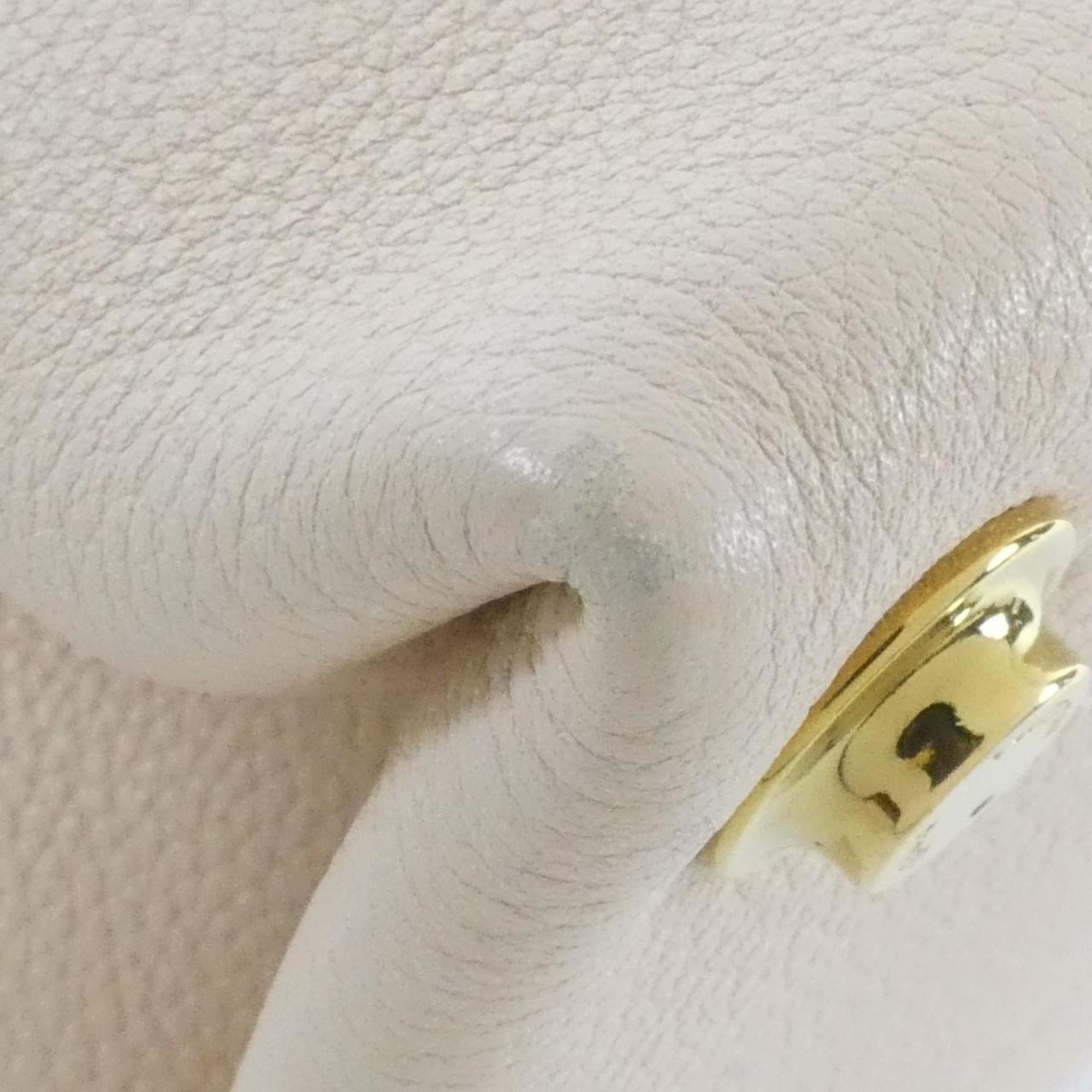 Louis Vuitton Cream Leather Handbag