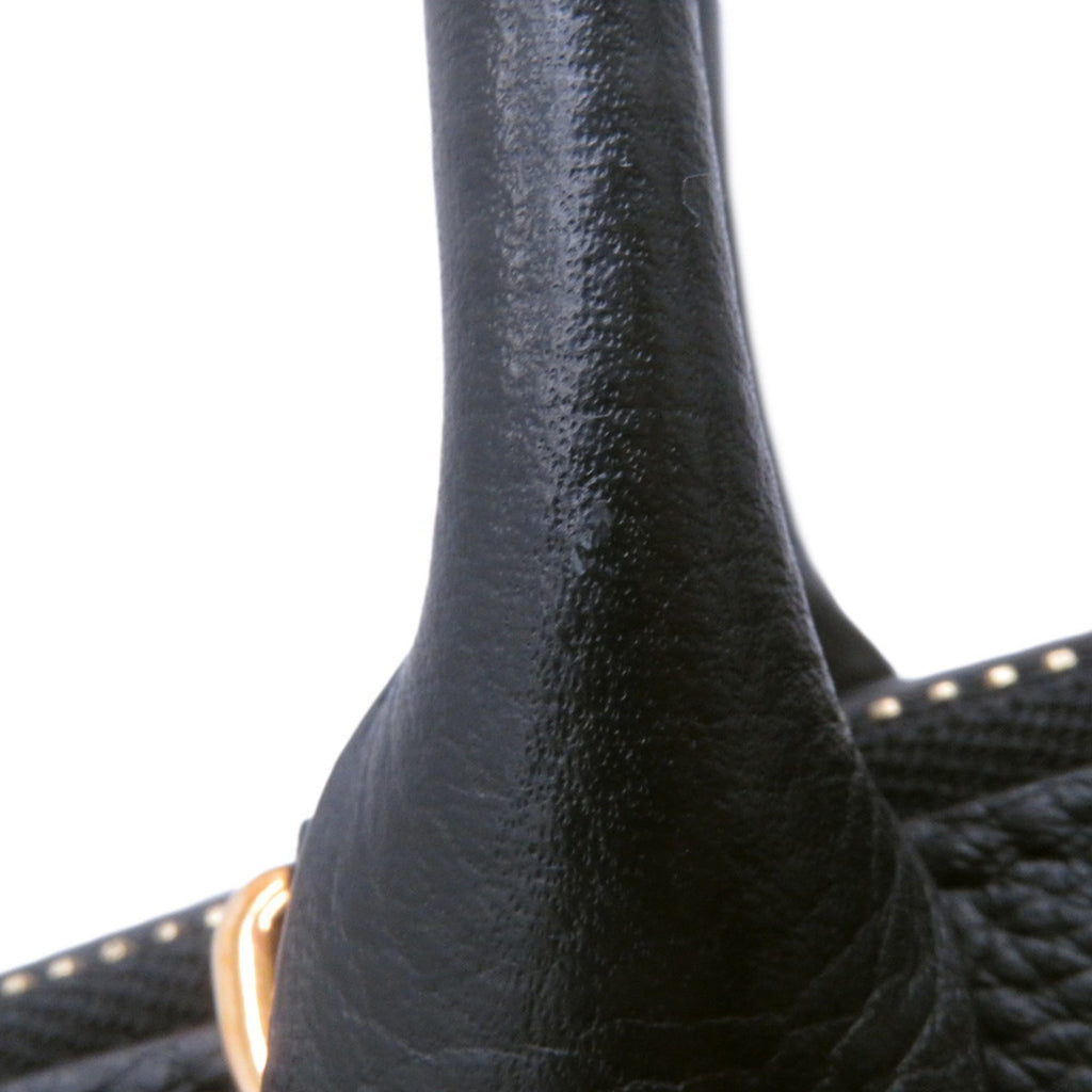Louis Vuitton Noir Rouge Leather Handbag Shoulder Bag