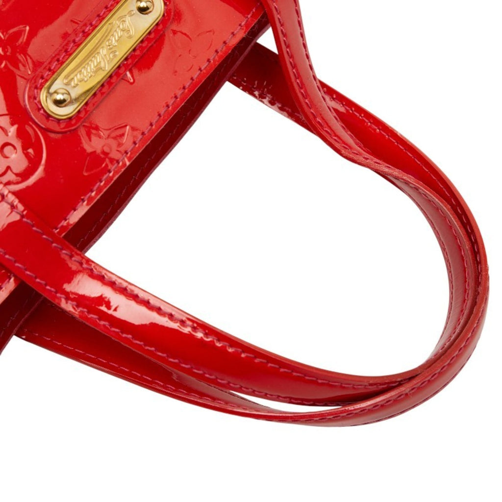Louis Vuitton Pomme D'amour Red Color Patent Leather Handbag