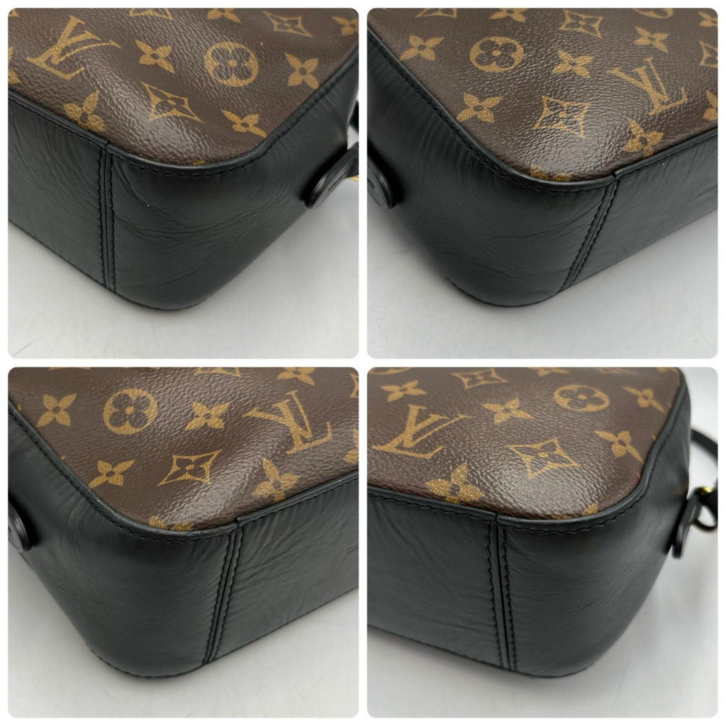 Louis Vuitton Black Brown Monogram Monogram Shoulder Bag