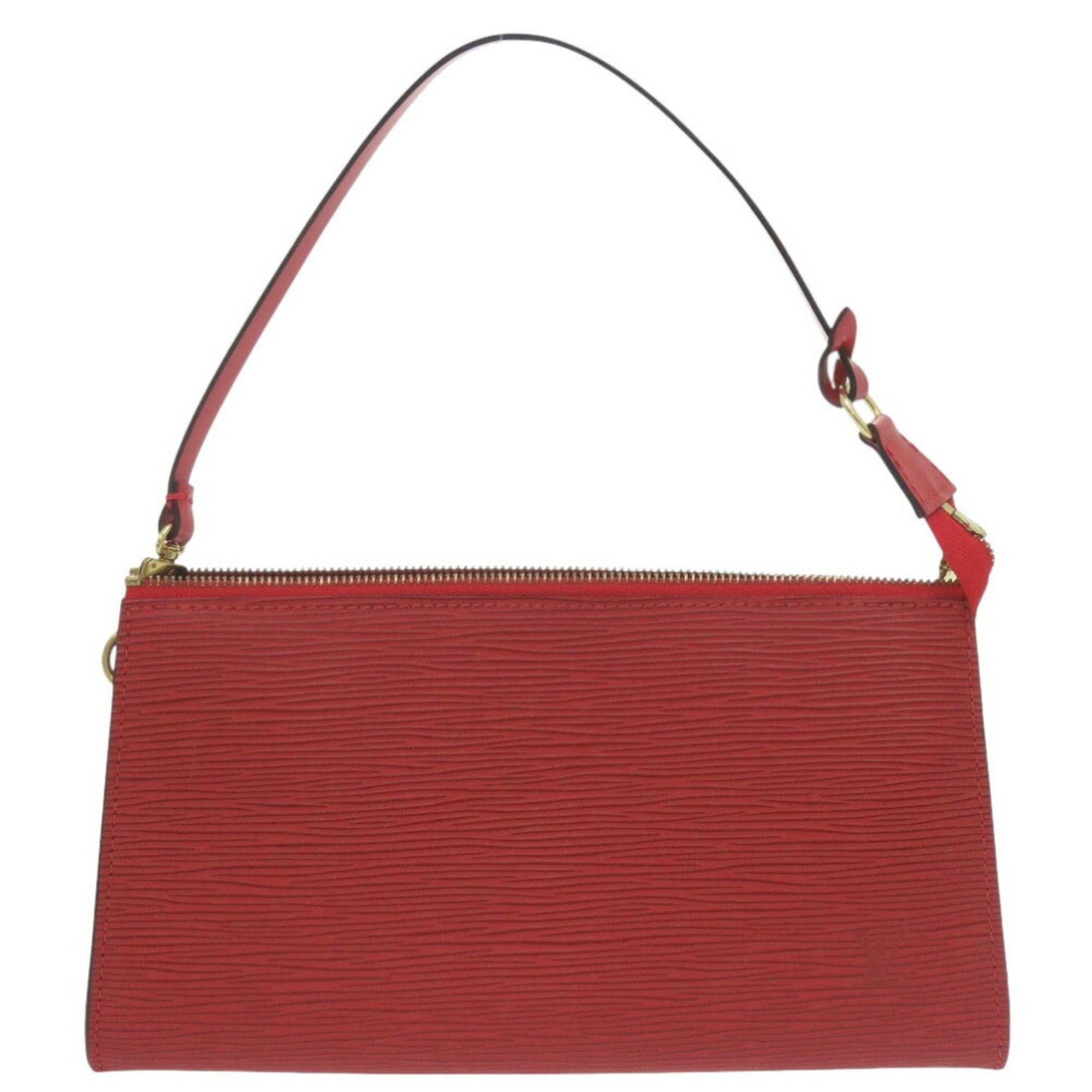 Louis Vuitton Castilian Red Red Color Epi Leather Handbag