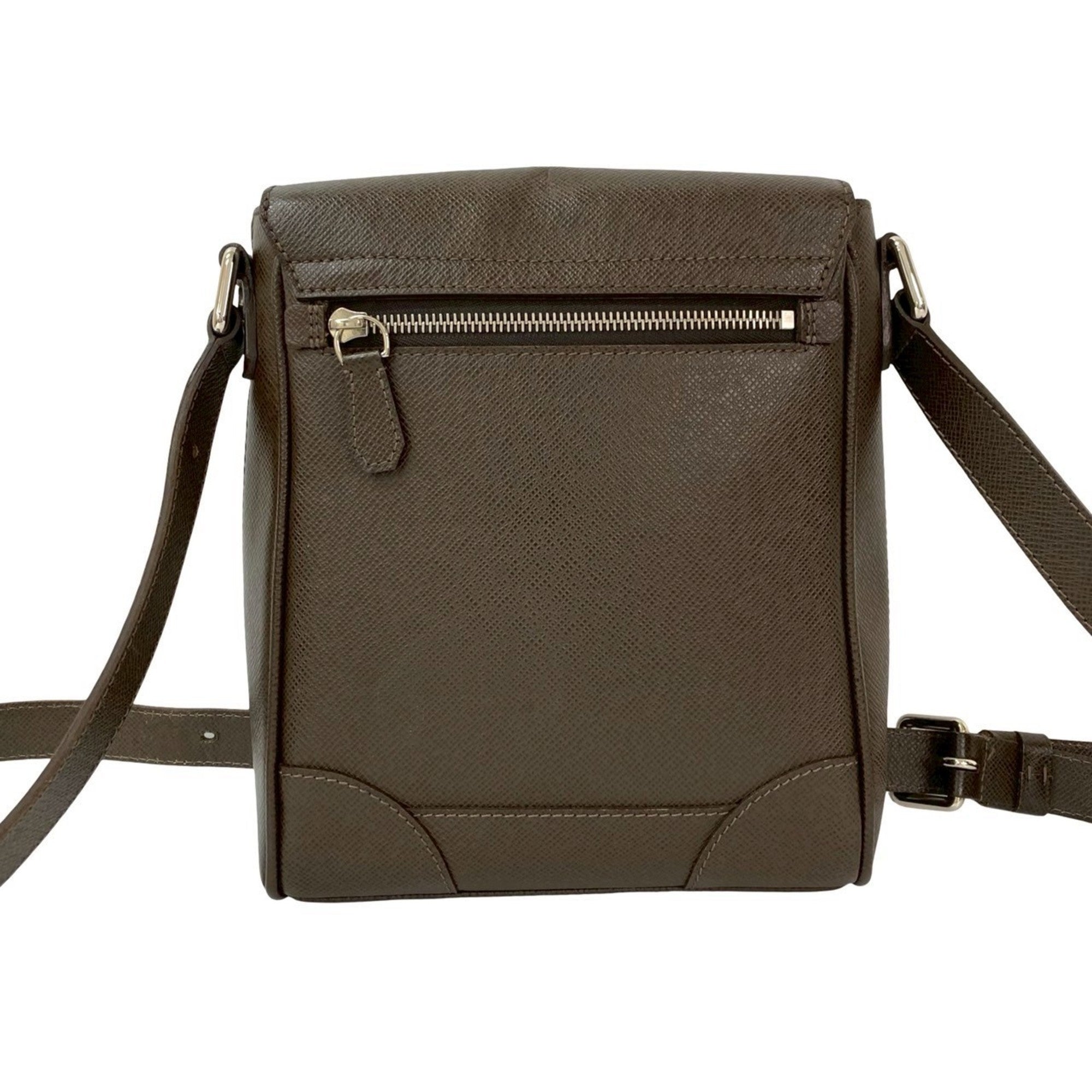 Louis Vuitton Brown Leather Pochette Shoulder Bag