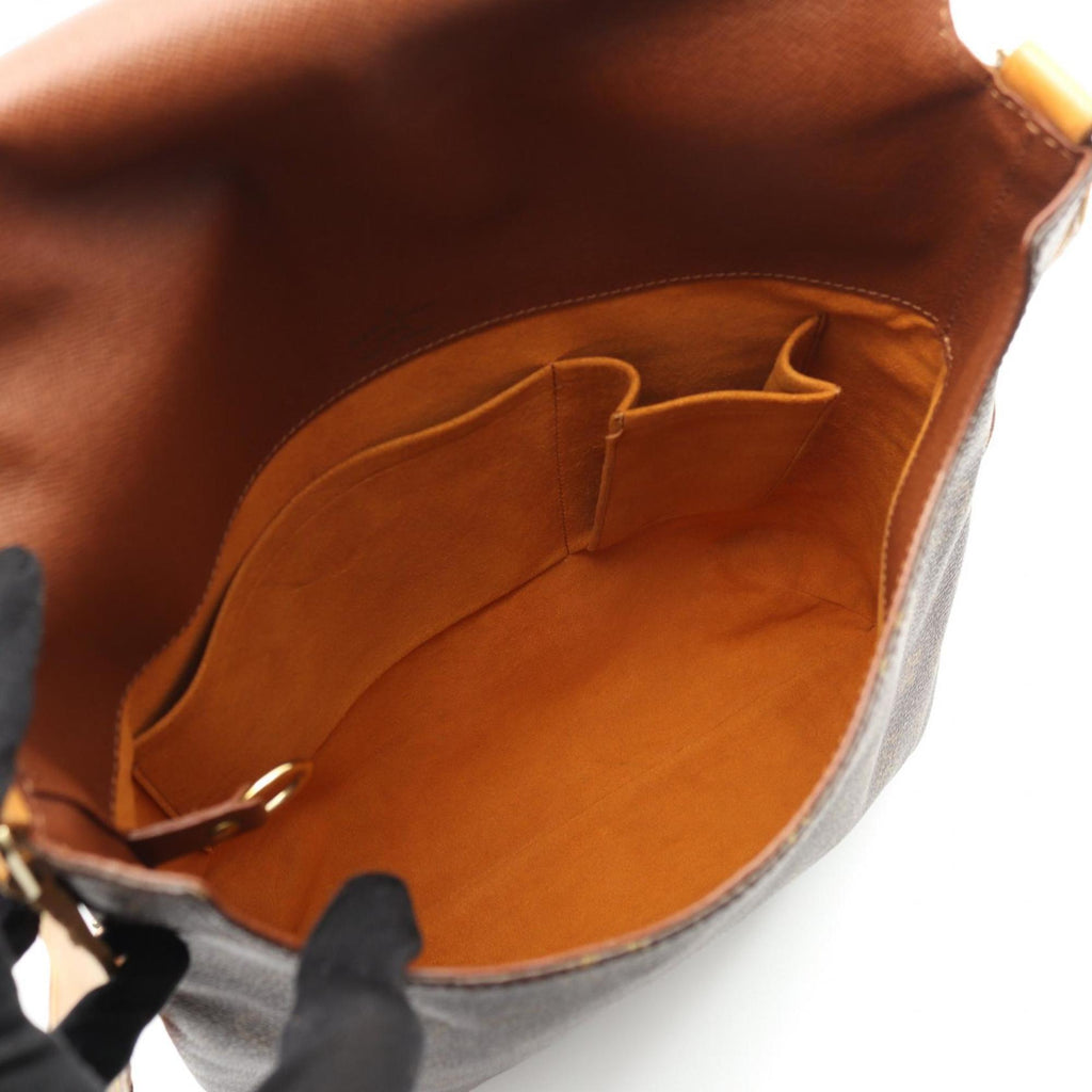 Louis Vuitton Brown Coated Canvas Shoulder Bag