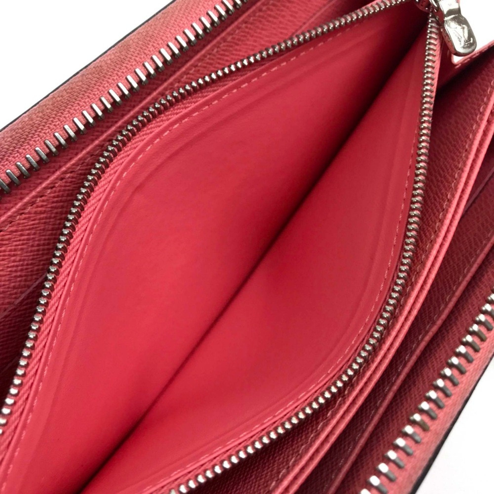 Louis Vuitton Pink Leather Long Wallet