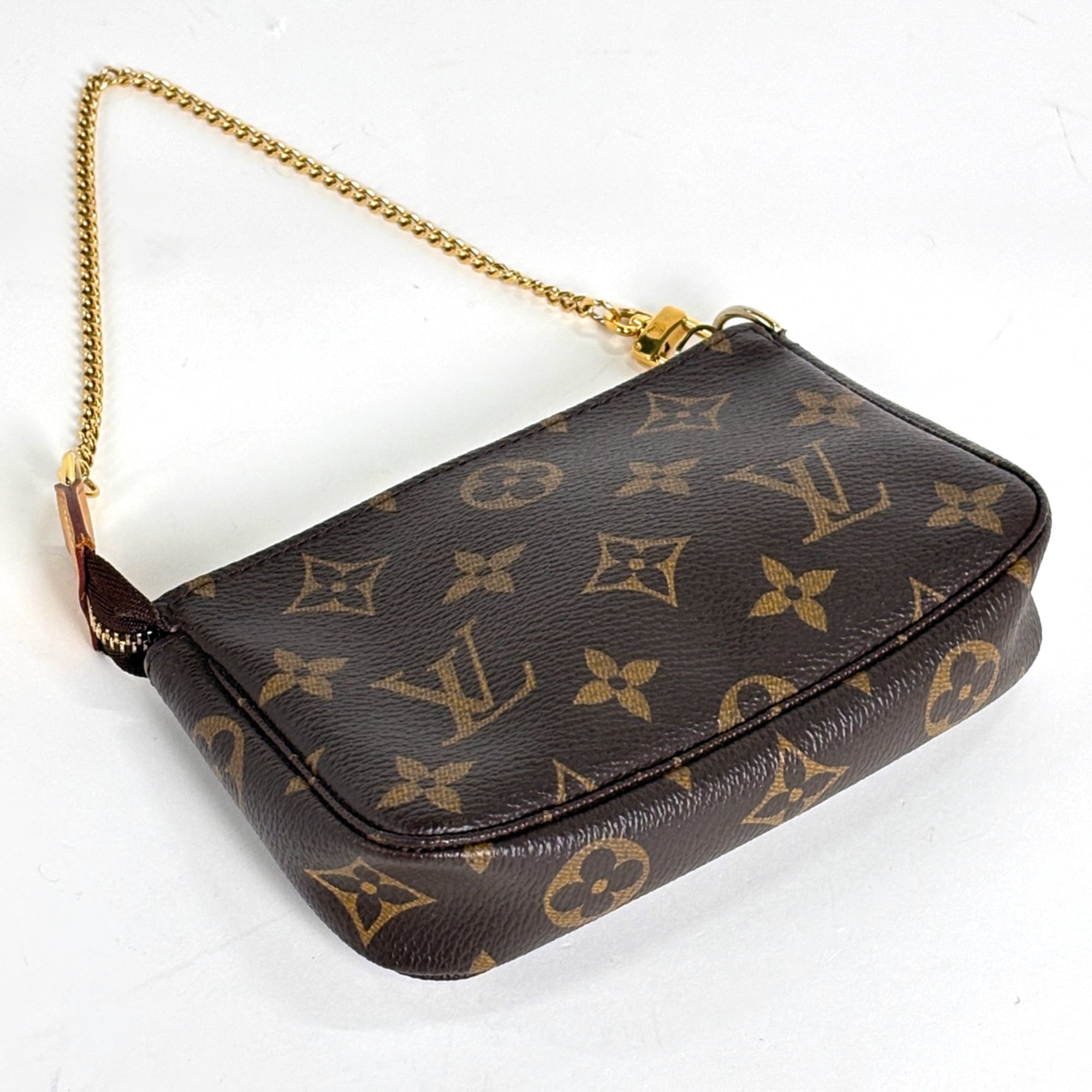 Louis Vuitton Brown Monogram Pochette Pouch
