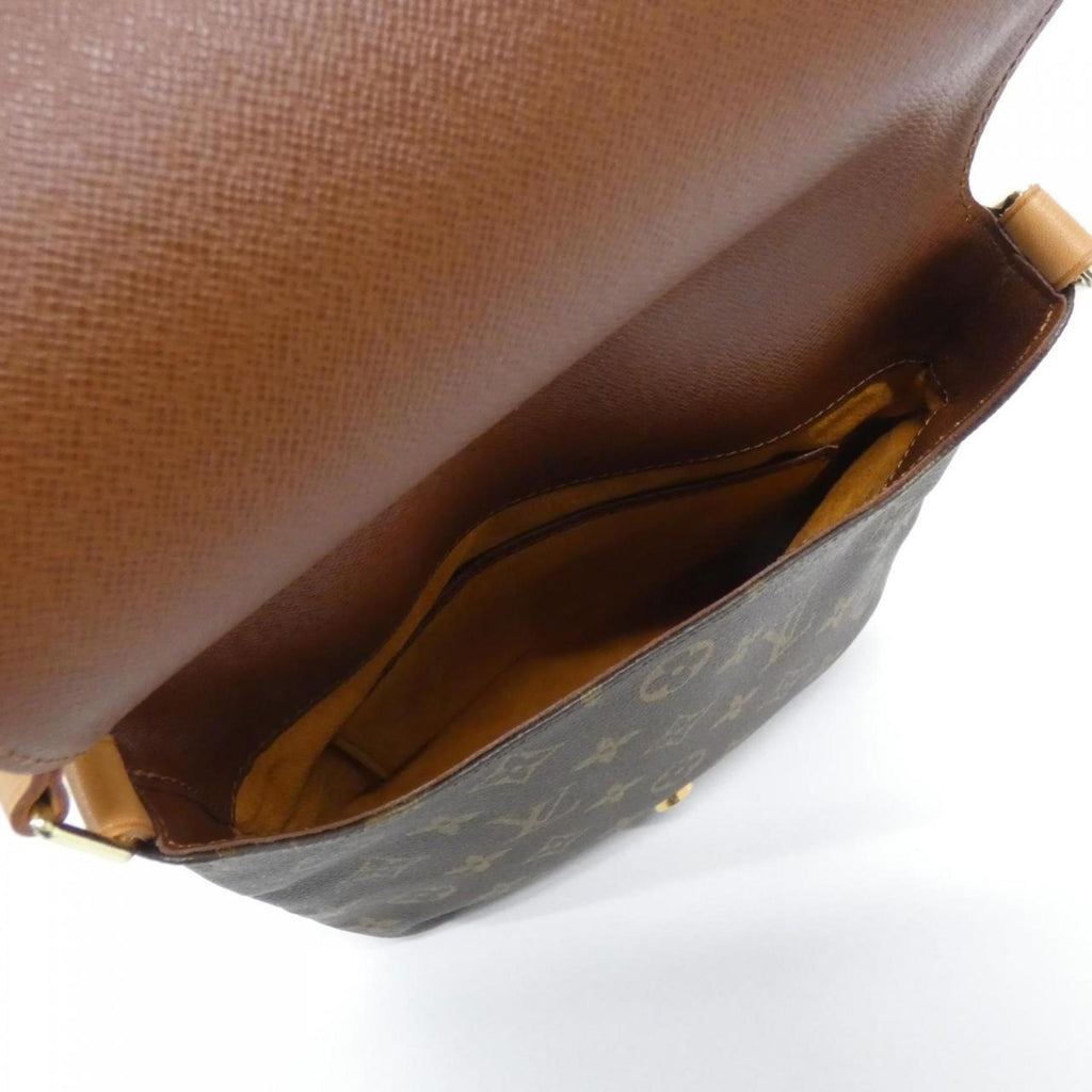 Louis Vuitton Brown Coated Canvas Shoulder Bag