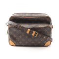 Louis Vuitton Brown Monogram Coated Canvas Leather Shoulder Bag