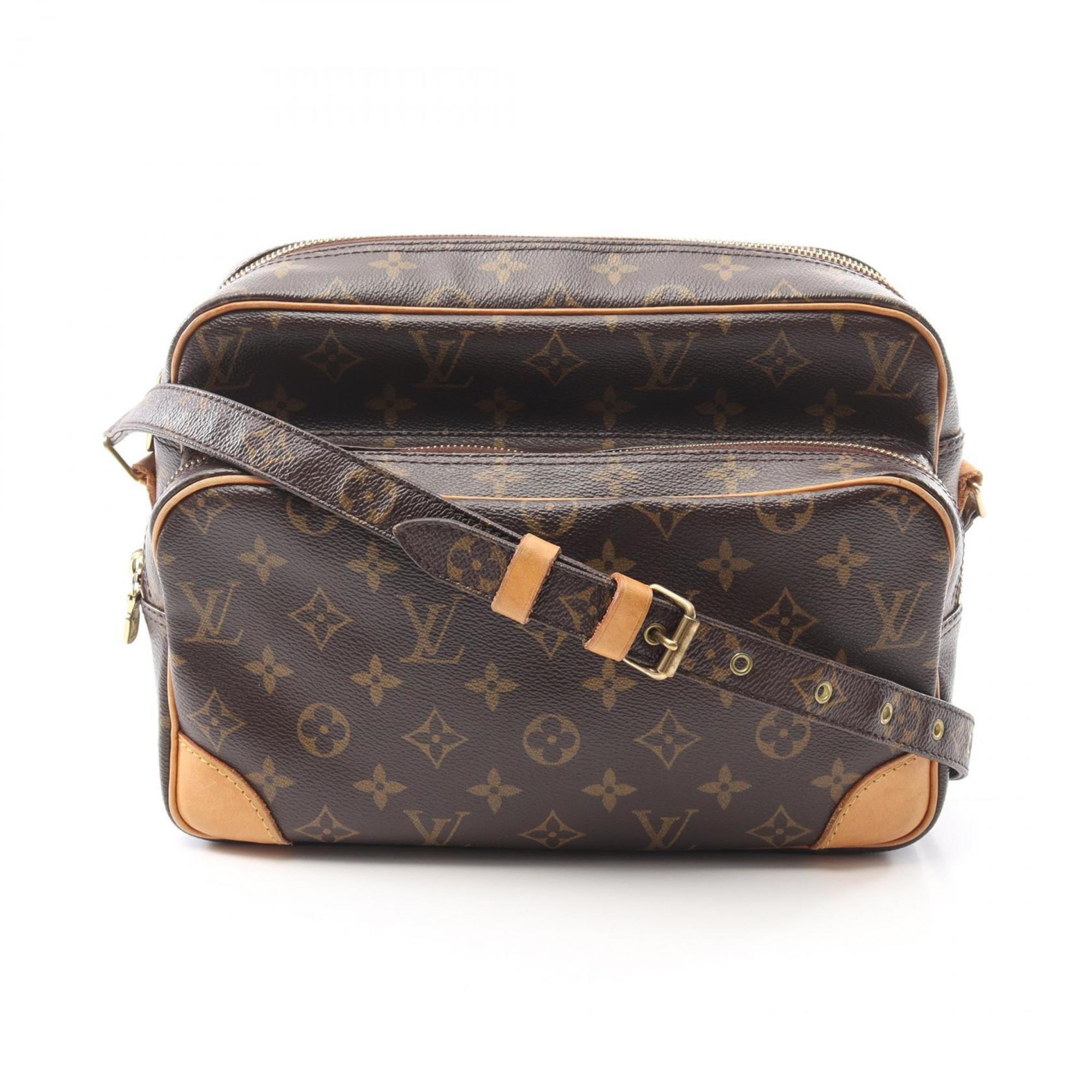 Louis Vuitton Brown Monogram Coated Canvas Leather Shoulder Bag