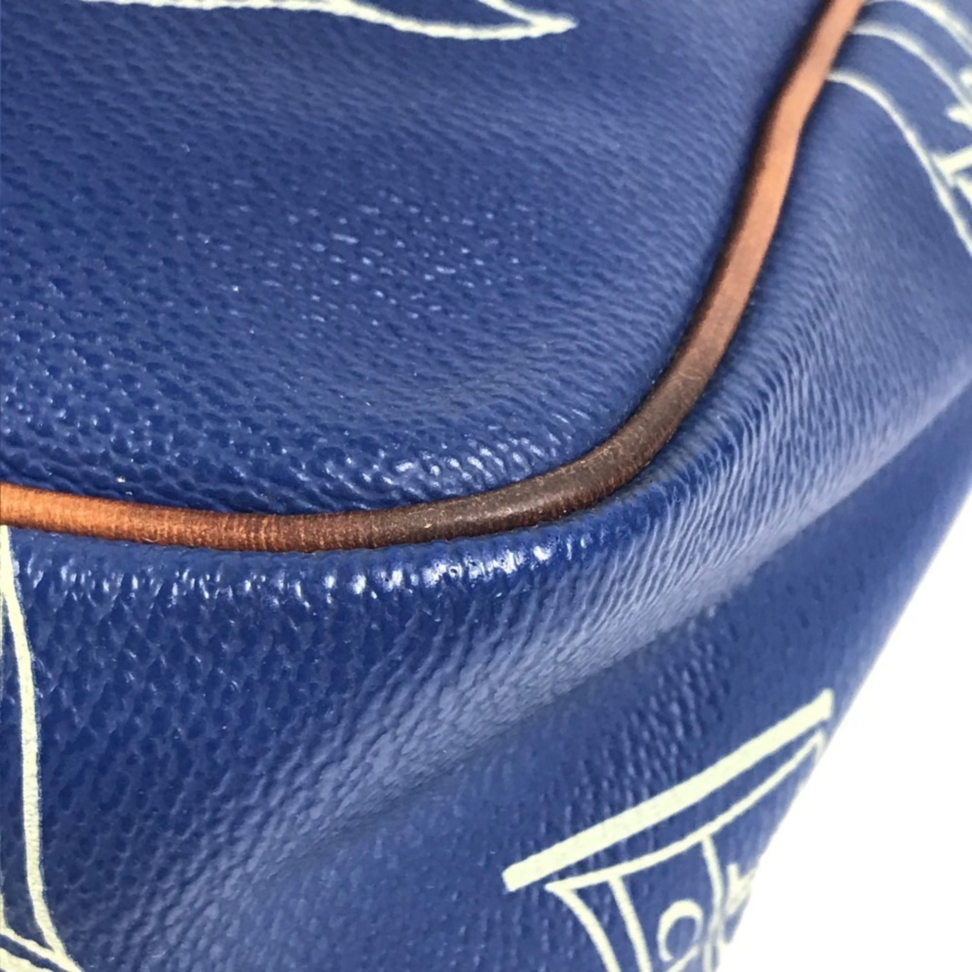 Louis Vuitton Louis Vuitton Cup Blue Leather Pochette Shoulder Bag