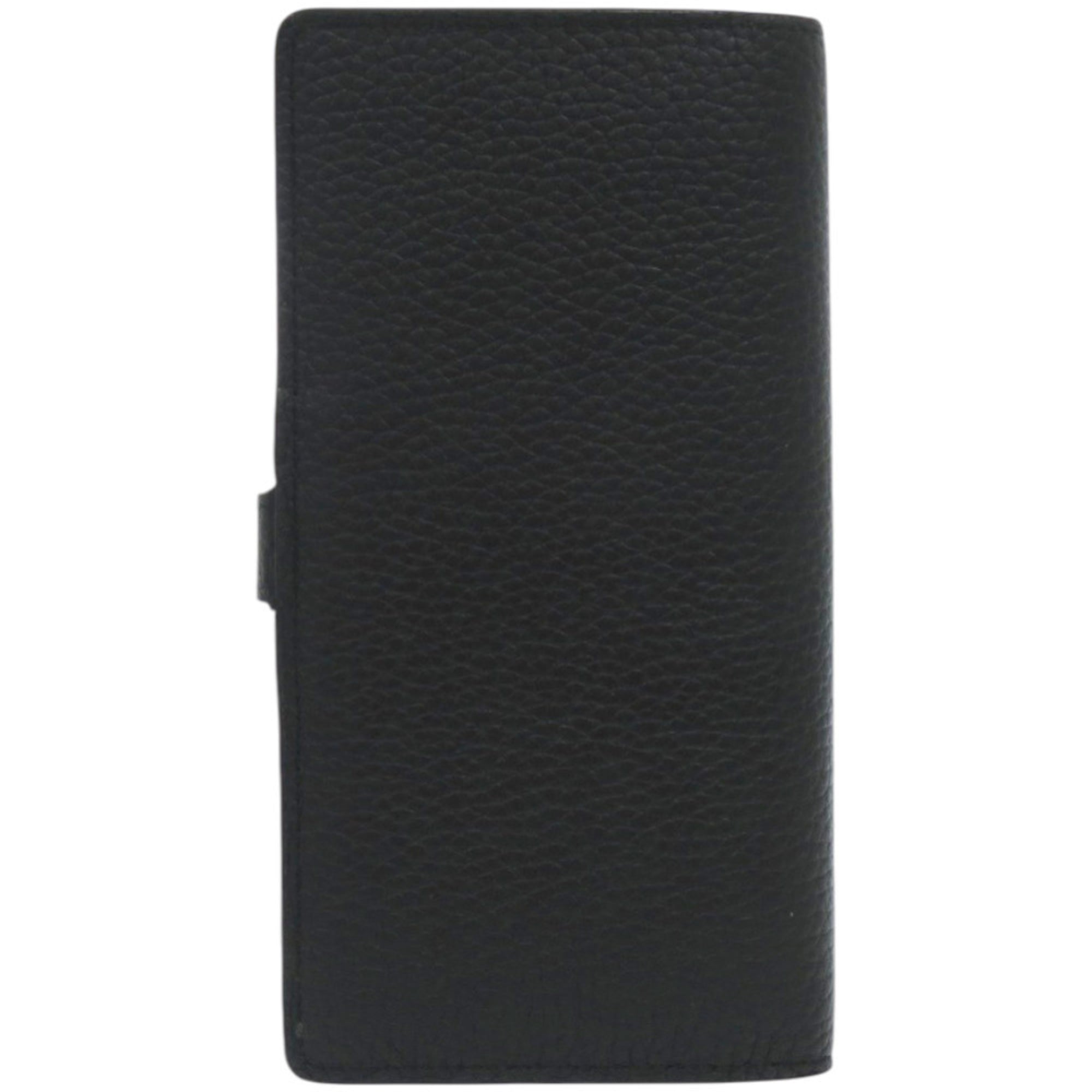 Louis Vuitton Black Noir Leather Long Wallet