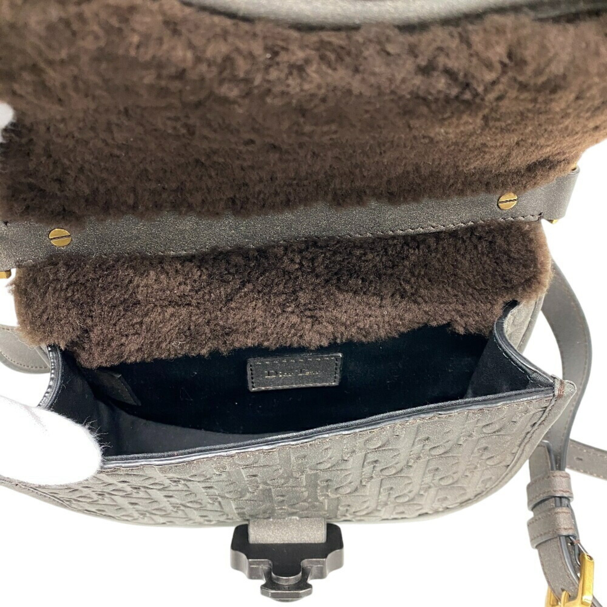 Christian Dior Brown Leather Shoulder Bag (Pre-Owned)