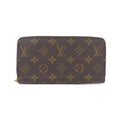 Louis Vuitton Fuchsia Marron Coated Canvas Long Wallet