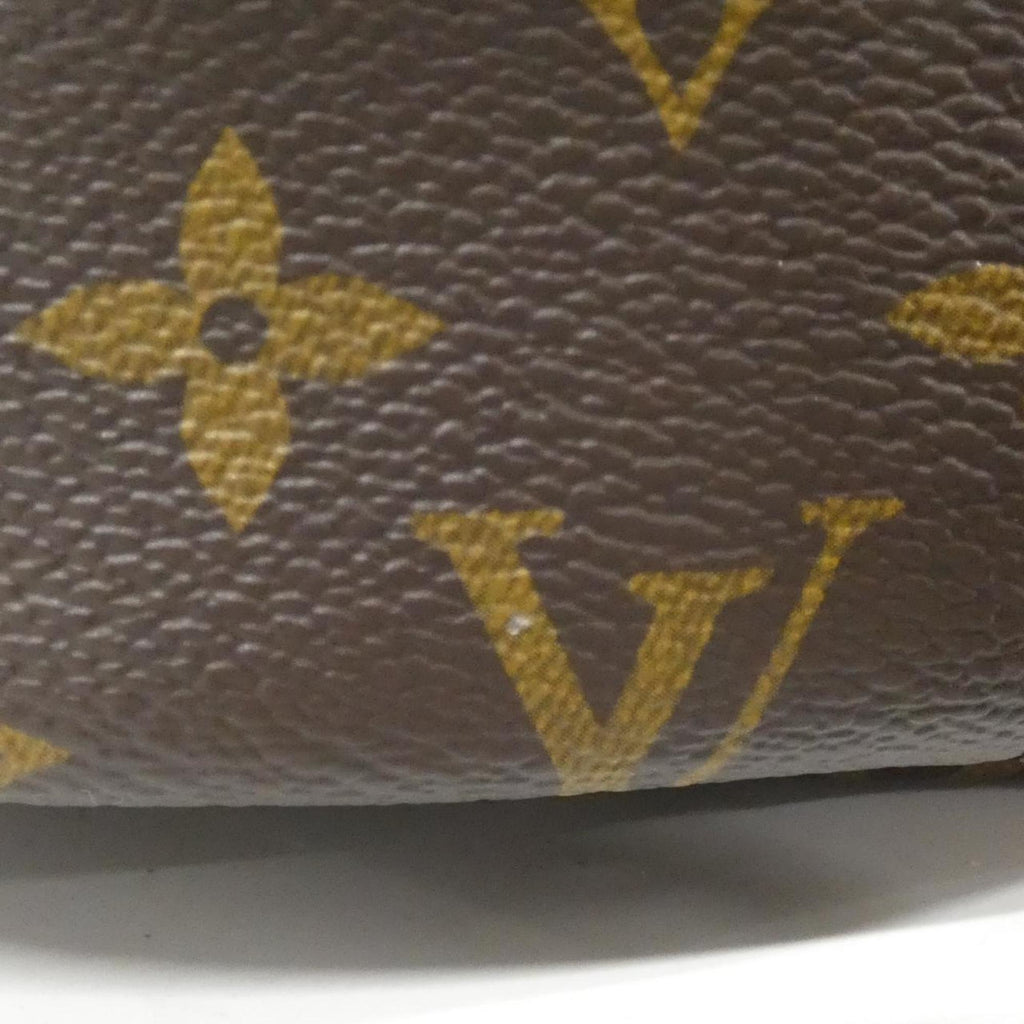 Louis Vuitton Brown Coated Canvas Leather Handbag